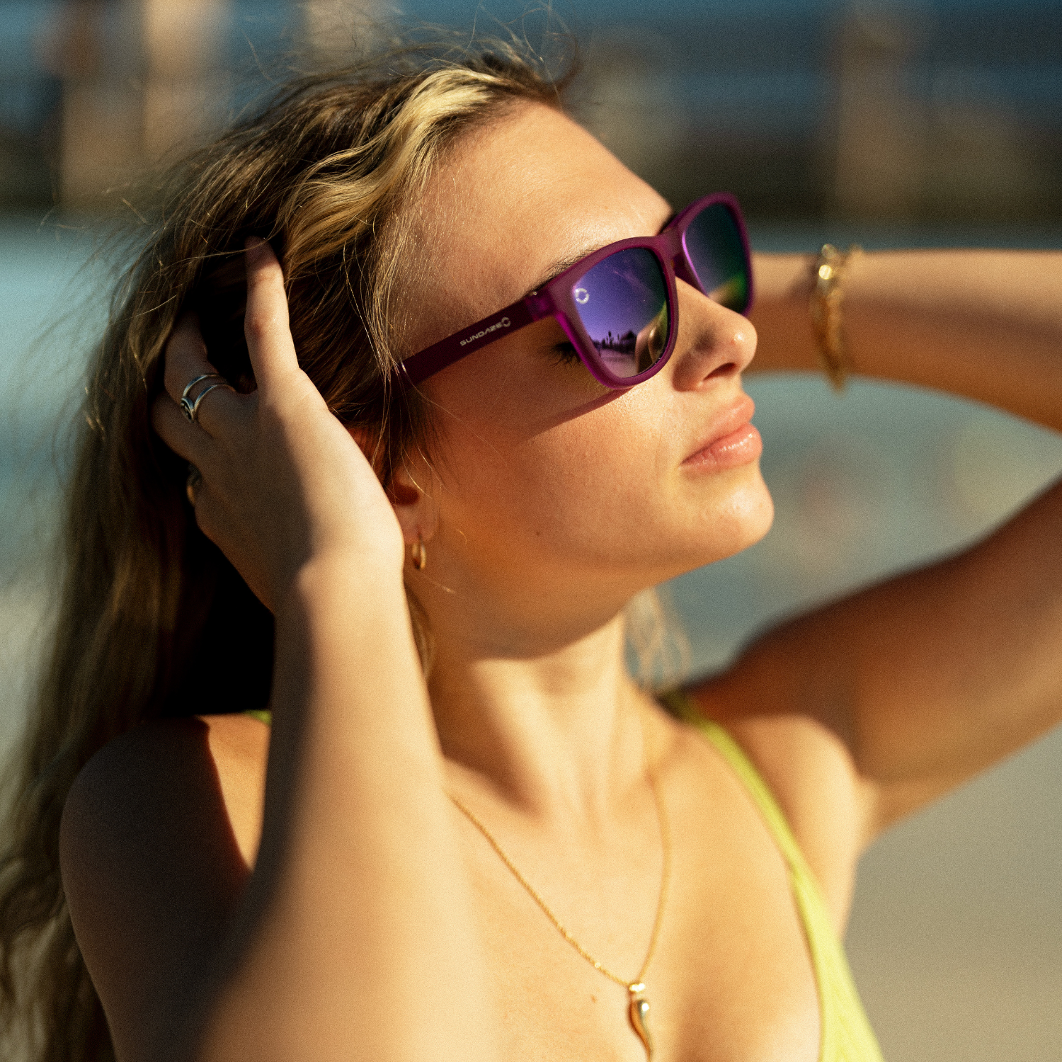 Lightweight Purple Sunglasses