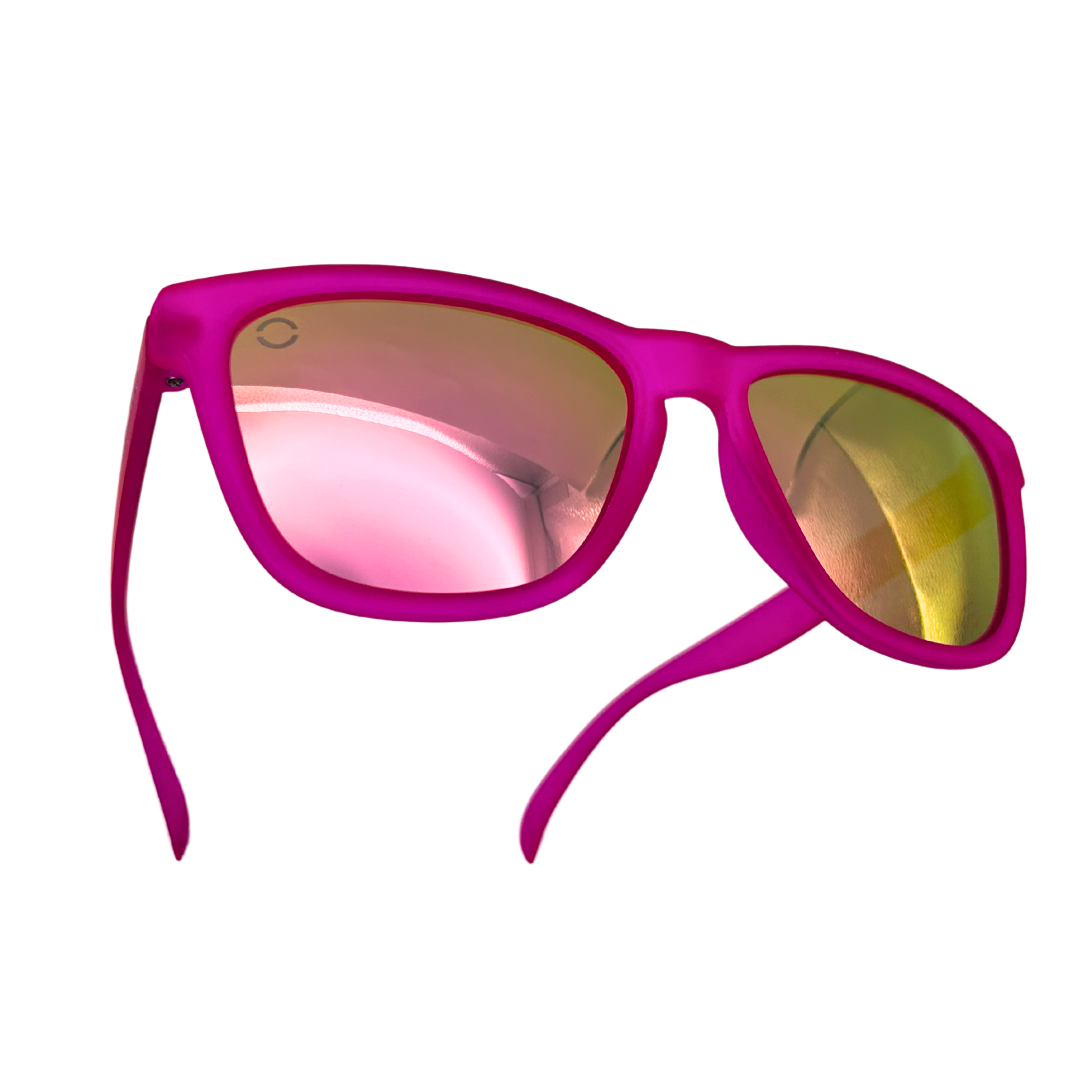 Hot Pink Frame, Pink Mirror Polarized Lenses