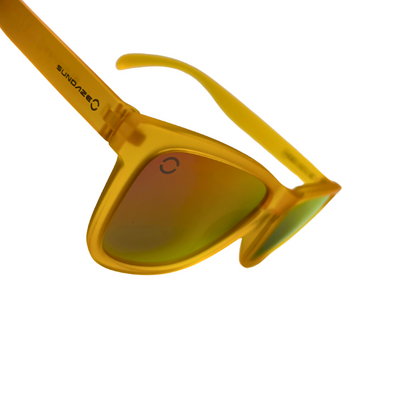 Polarized Gold Lenses, Matte Orange Frame
