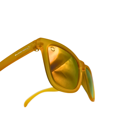 Polarized Gold Lenses, Matte Orange Frame