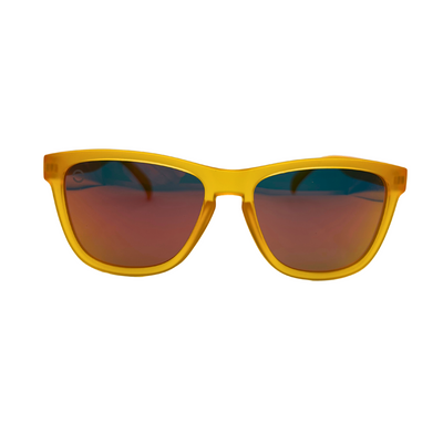 Polarized Gold Lenses, Matte Orange Frame