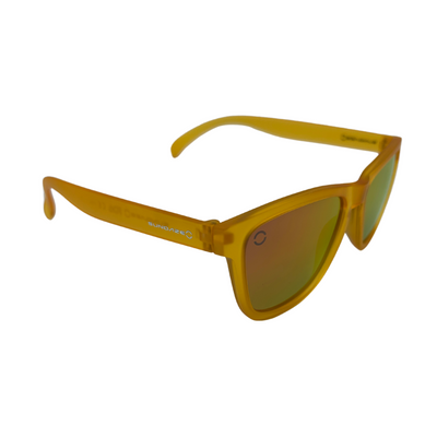 Polarized Gold Lenses, Matte Orange Frame