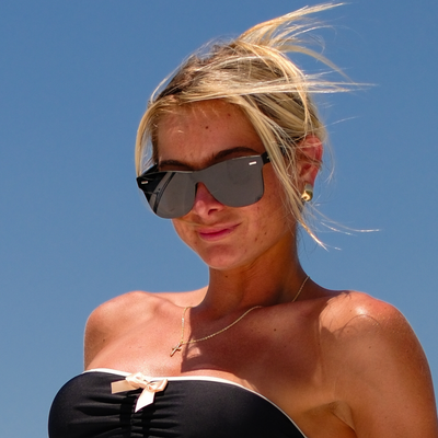 Black OG Polarized Sunglasses – All-Black Frame