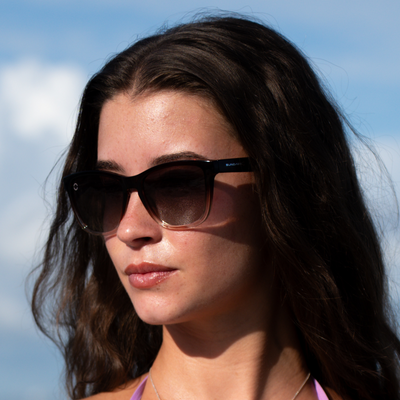 Polarized Sunglasses with Gradient Brown Lenses